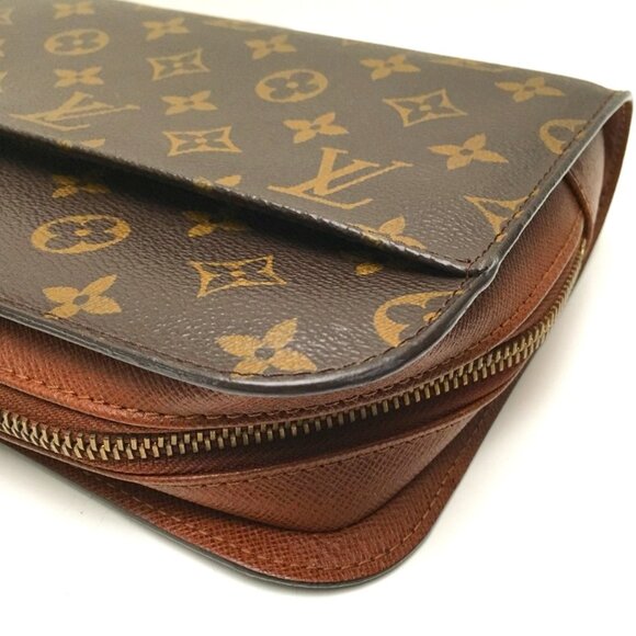 Authentic Louis Vuitton Brown Monogram Orsay Clutch Hand Bag Unisex - Picture 6 of 16